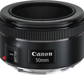 Canon EF 50mm  1.8 Lens With 49mm Lens Cap And Lens Dust Cap