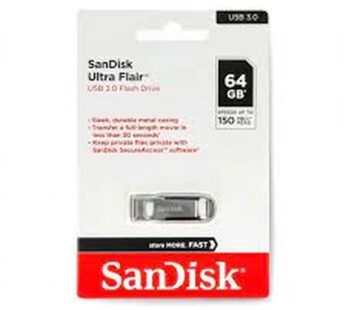 SanDisk Ultra Flair 64GB USB 3.0 150 MB/s Flash Drive