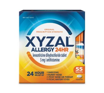 Xyzal Allergy Tablets 24-Hour Allergy Relief, Original Prescription Strength, 55 Ct