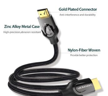 Vention Nylon Braided HDMI Cable – 2M – VEN-VAA-B05-B200