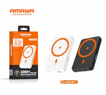 Amaya APB-W17 5000mah Wireless Magnetic Power Bank 22.5W Thin